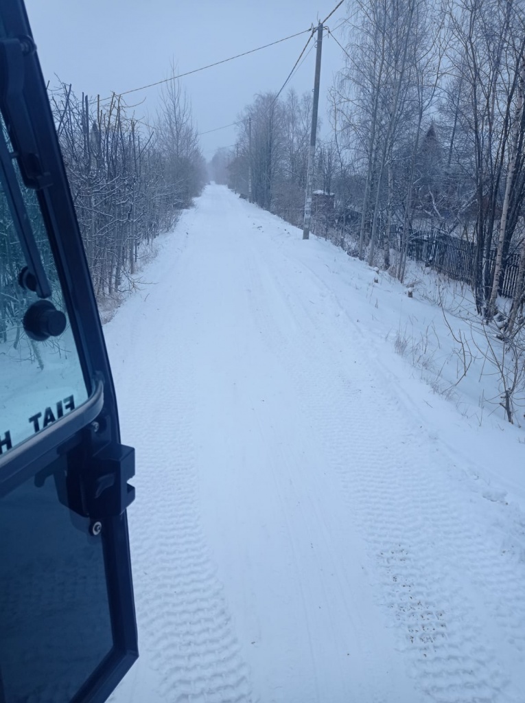 Расчистка дорог от снега 03.12.2021
